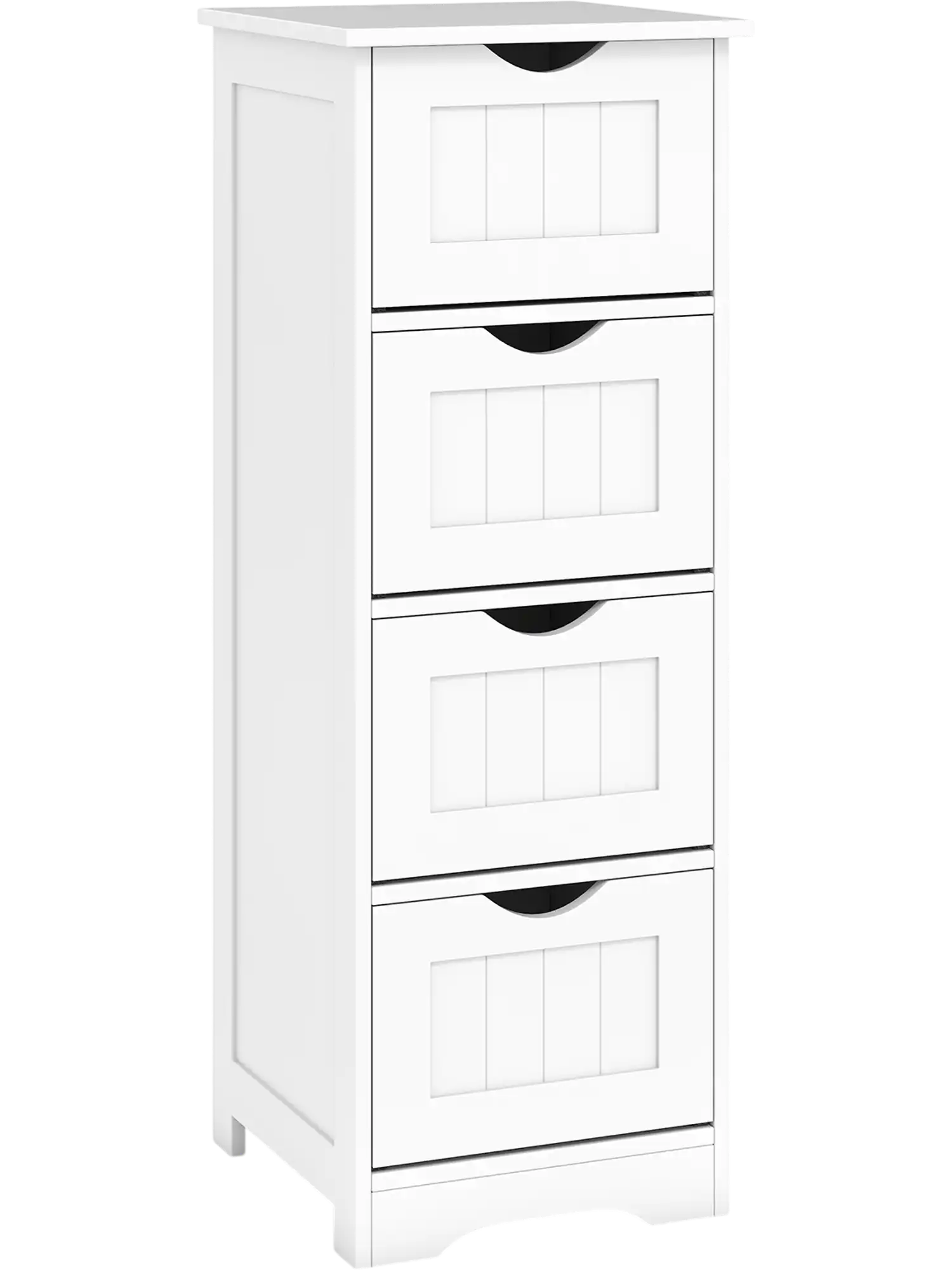 Costway 4-Drawer Freestanding Floor Bathroom Storage Cabinet 53061729 New