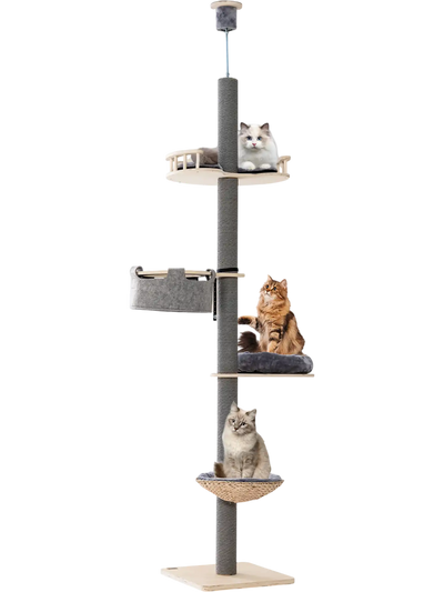 Costway Floor to Ceiling Cat Tree Adjustable 93