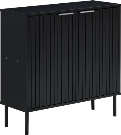 Costway Fluted 2-Door Buffet Sideboard Cabinet 46716041 New