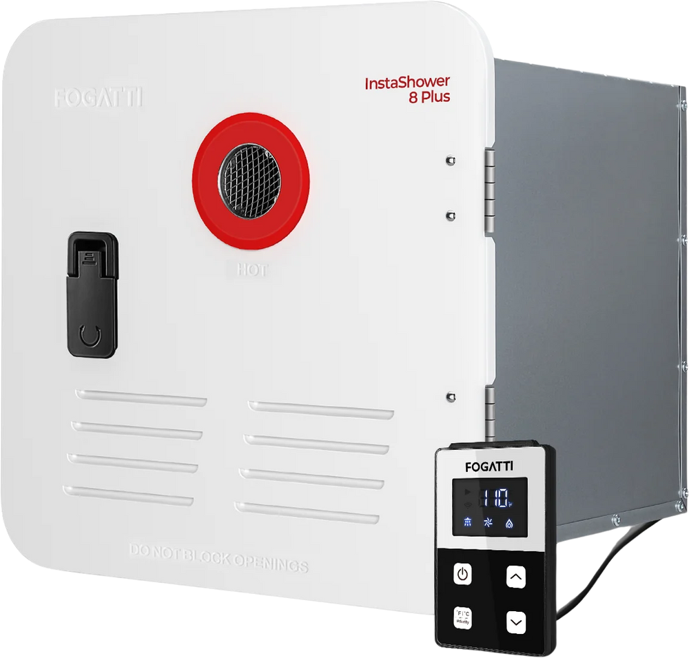 Fogatti InstaShower Plus RV Tankless Water Heater with Door