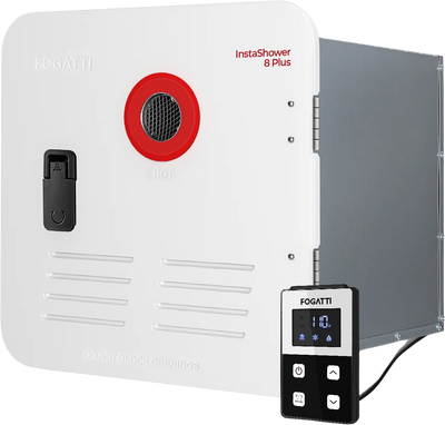 Fogatti InstaShower 8 Plus RV Tankless Water Heater with Door 55,000 BTU 2.9 GPM New