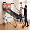 Foldable basketball arcade game with electronic scoring, featuring 8 game modes, ideal for kids aged 8 and up.