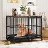 Foldable Dog Crate Furniture with Removable Tray and Lockable Door-L - Gallery View 1 of 11