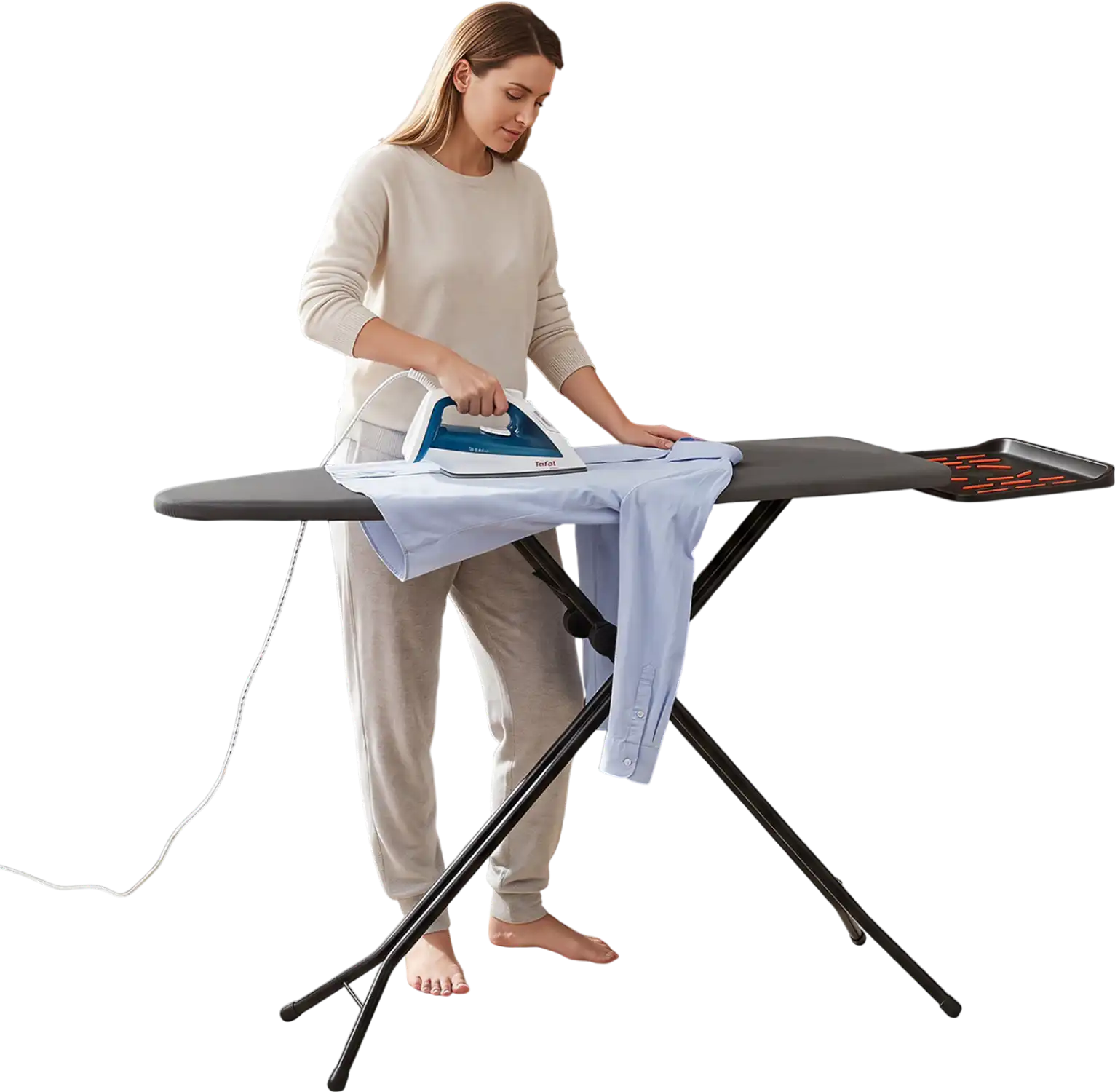 Costway Foldable Full Size Ironing Board with Iron Rest 55145199 New