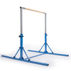 Foldable Gymnastics Bar for Kids with 3-Level Adjustable Heights-Blue - Gallery View 1 of 1