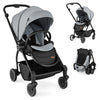 Foldable Infant Pram Stroller with Reversible Seat Reclining Backrest-Gray - Gallery View 1 of 10