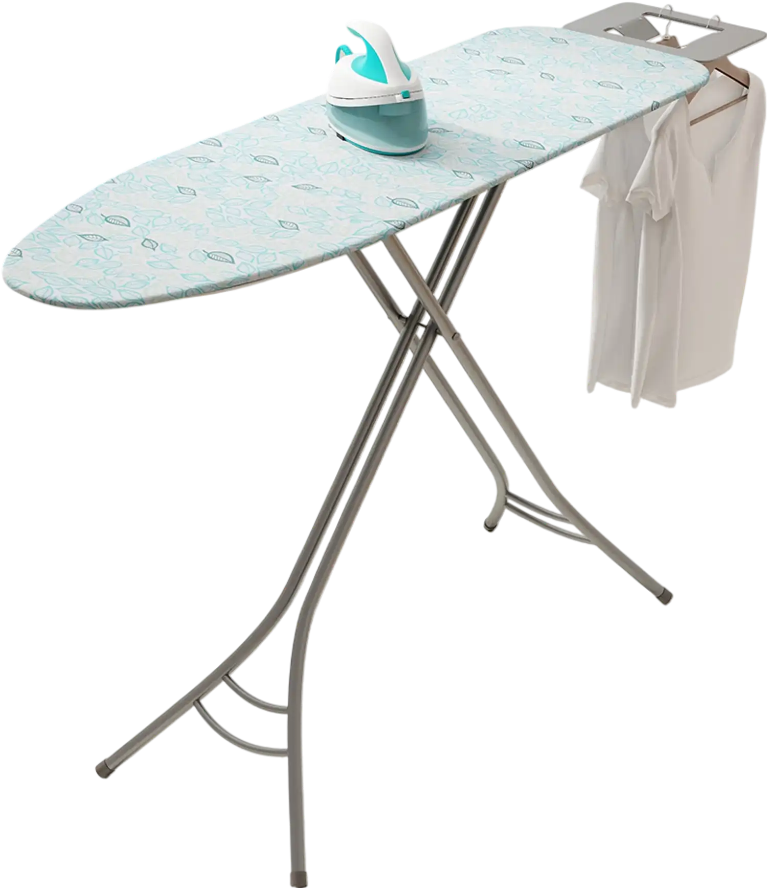 Costway Foldable Ironing Board Adjustable Height Iron Rest Turquoise 45863921 New