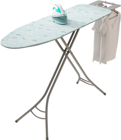 Costway Foldable Ironing Board Adjustable Height Iron Rest Turquoise 45863921 New