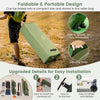 Foldable 2-person camping tent cot with air mattress, sleeping bag, and wheels for easy transport, perfect for outdoor.