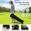 Wheeled storage bag for the foldable pop-up canopy tent, featuring reinforced buckles and carrying handles for easy.
