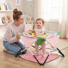 Foldable Portable Baby Jumper Indoor/Outdoor Infant Activity Center with Interactive Toys-Pink - Gallery View 1 of 10