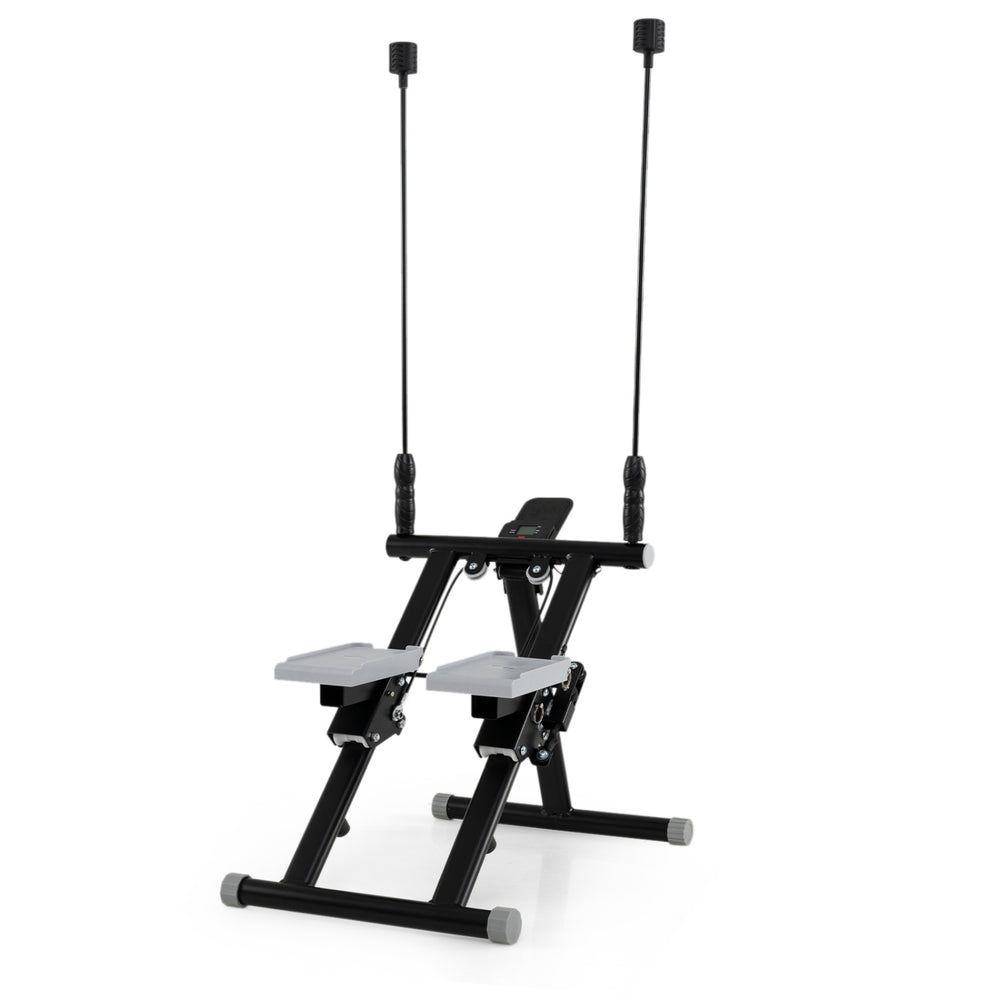 Foldable Stair Stepper with Detachable Handlebar-Black - Gallery View 1 of 1