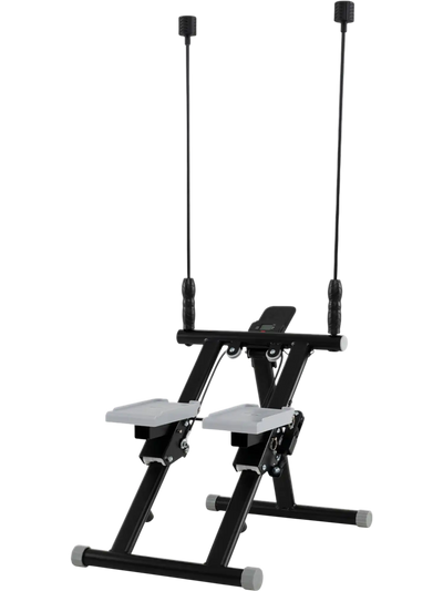 Costway Foldable Stair Stepper w/ Detachable Handlebar 72227736 New