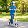 Folding Aluminum Alloy Scooter with 3 Adjustable Heights-White - Gallery View 1 of 10