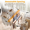 Folding aluminum clothes drying rack with 2 side wings, 60 ft capacity, and wide rod spacing for optimal airflow.