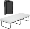 75 x 31 Inch Folding Bed with Mattress Cot Size with Memory Foam