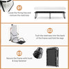Folding bed with memory foam mattress, 75 x 31 inches, featuring a robust metal frame for guest rooms or camping.