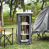 Folding Camping Storage Cabinet with 3 Shelves and Carry Bag-L - Gallery View 1 of 10