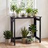 Folding Console Table with Foldable Legs-Black - Gallery View 1 of 10