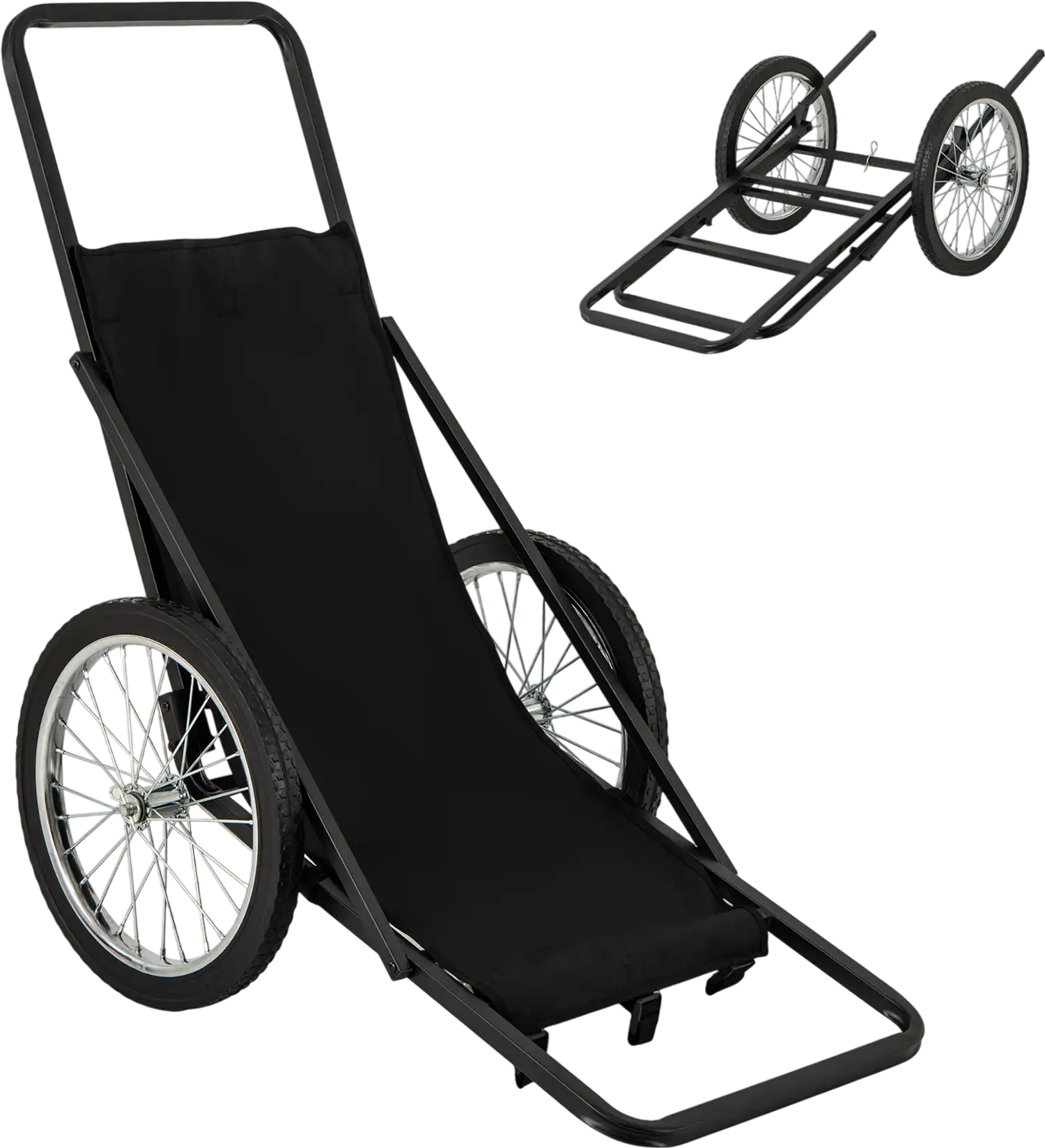 Costway 550 lbs Folding Deer Game Cart w/ Polyester Liner Hunting 582469317 New