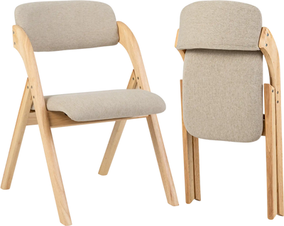 Costway Folding Dining Chairs with Cushion 29800362 New