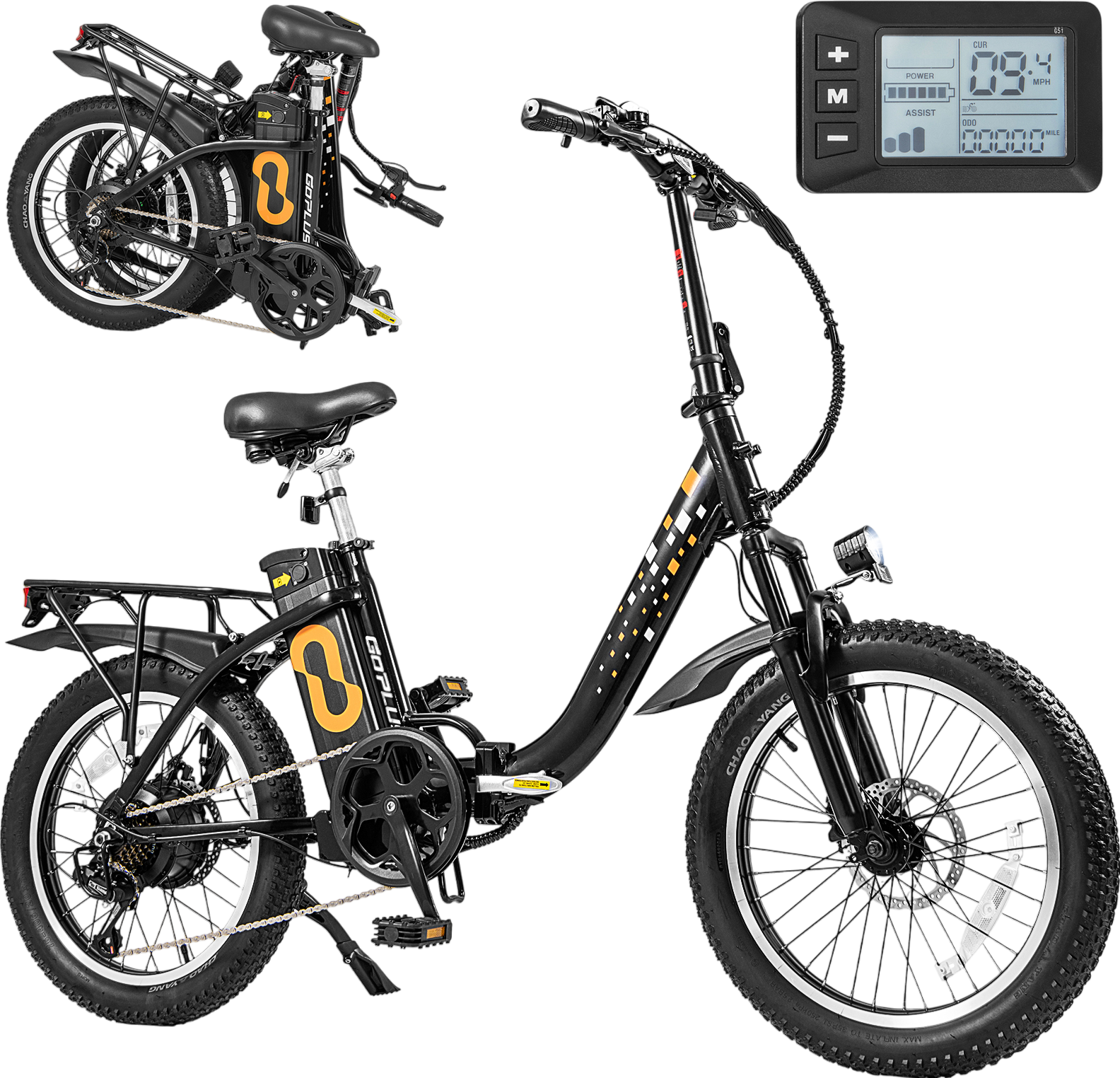 Costway Folding Electric Bike with 20