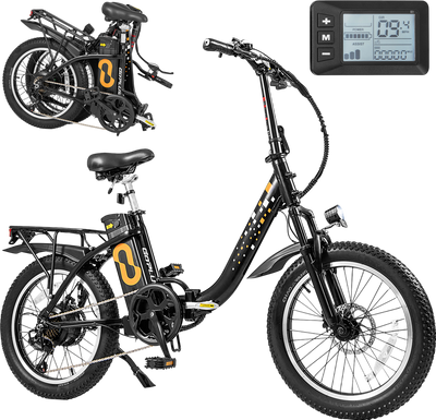 Costway Folding Electric Bike with 20