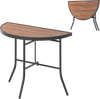 Half-Round Folding Event Table with Metal Frame