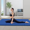 4-Panel PU Leather Folding Exercise Mat with Carrying Handles-Navy - Gallery View 1 of 10