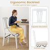 Folding kitchen chair with ergonomic backrest, upholstered in wear-resistant linen, ideal for dining and easy storage.