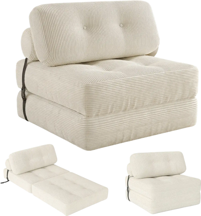 Costway Folding Sofa Bed w/ Pillow Back Support 43375756 New