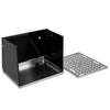 Folding welding table accessories with perforated panel and protective board for versatile workspace organization.