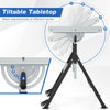 Folding welding table with a tiltable tabletop, 4-level height adjustment, and 2 fixed wheels for easy mobility.