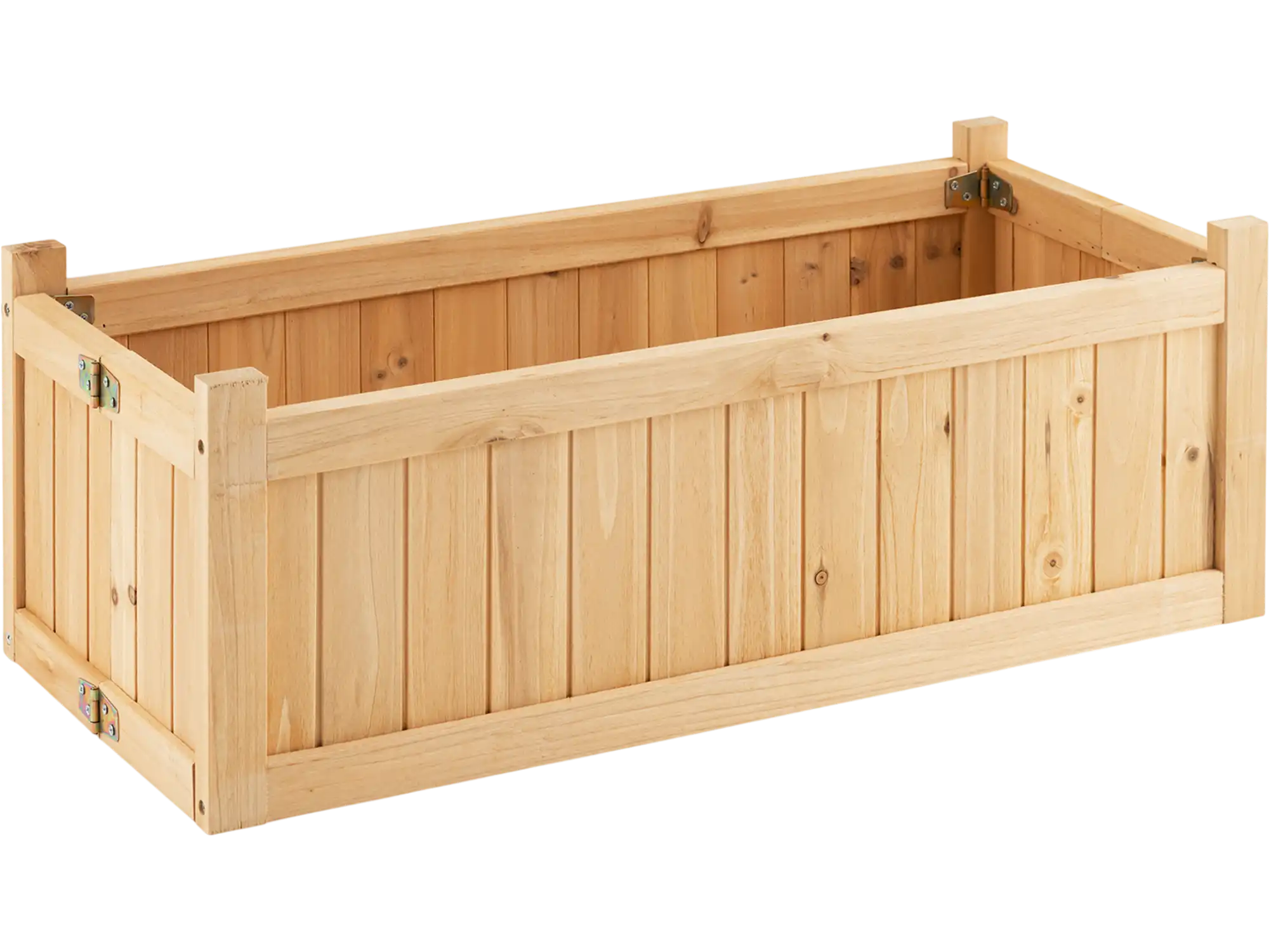Costway Folding Wooden Raised Garden Bed Planter Box Removable Bottom 61798045 New