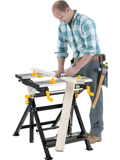 Costway Folding Work Table Tiltable Platform 7-Level Adjustable Height Black 74859236 New