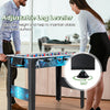 Adjustable leg leveler on a stable soccer table game, ensuring stability on uneven surfaces for all ages.