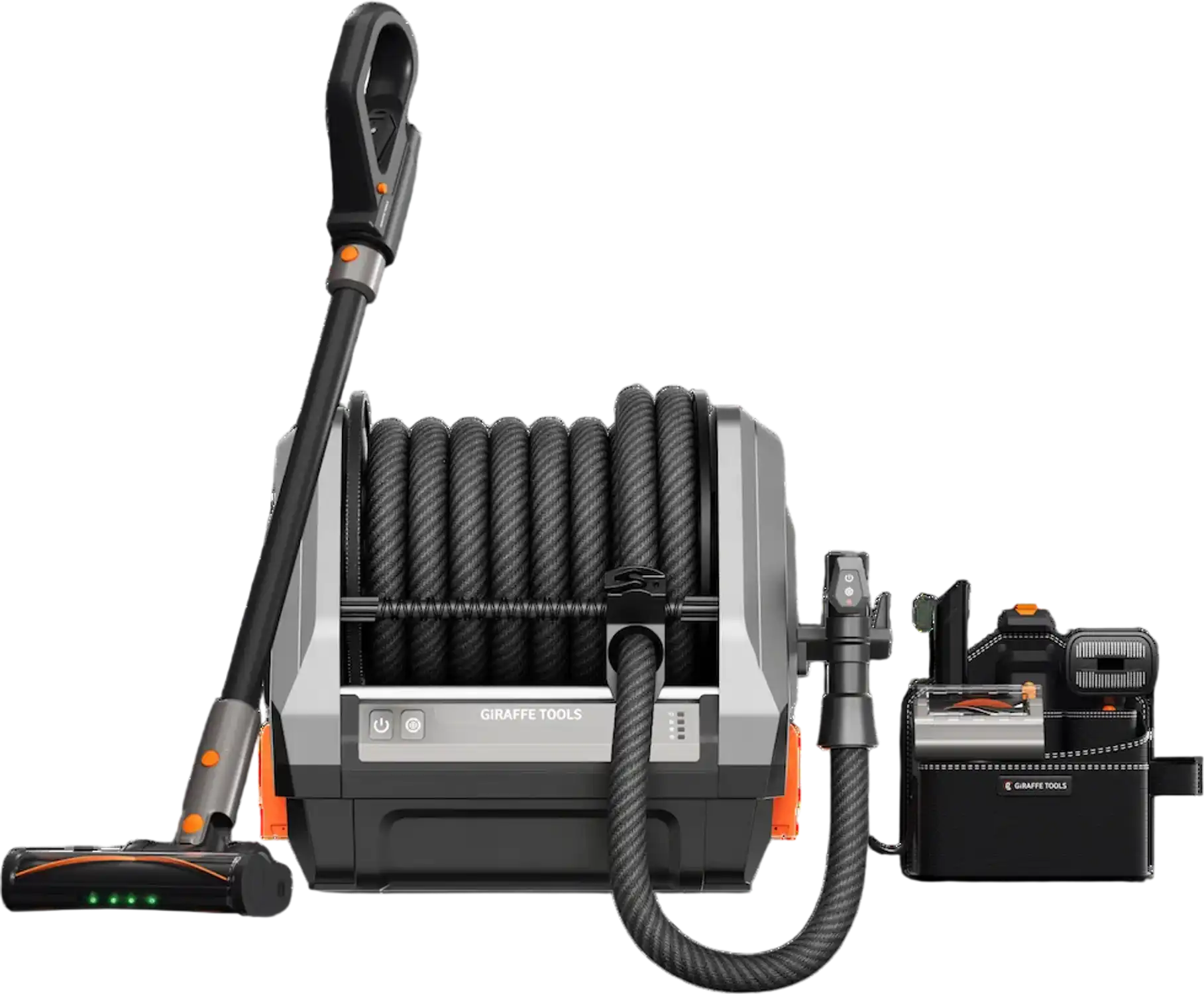 Giraffe Tools GrandFlux Retractable Vacuum Cleaner 40 ft 1200W New