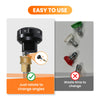 Giraffe Tools Pressure Washer Spray Nozzle 6-IN-1 New