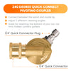 Giraffe Tools Pressure Washer Pivoting Coupler 1/4" New