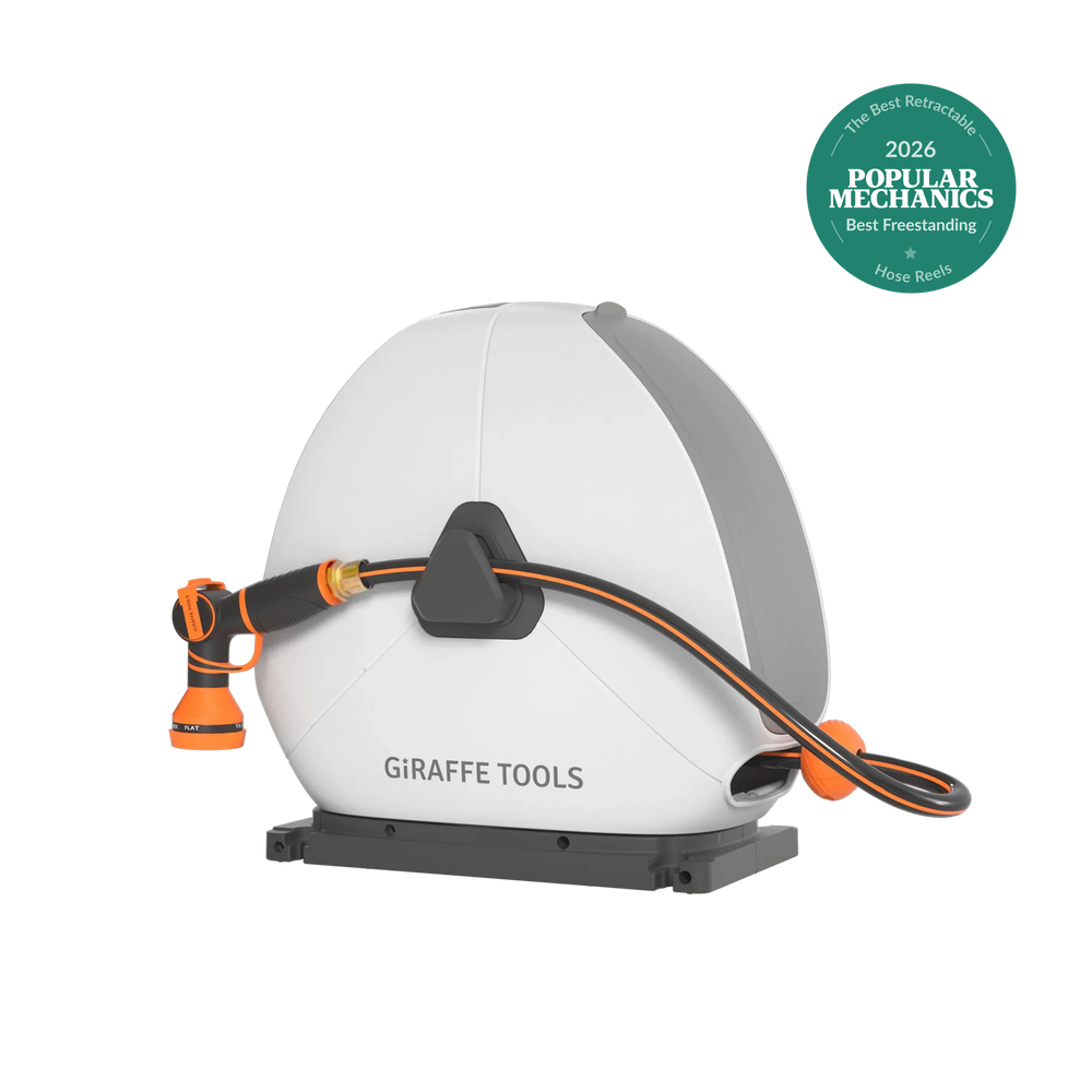 Giraffe Tools Ground-Mounted Retractable Hose Reel New