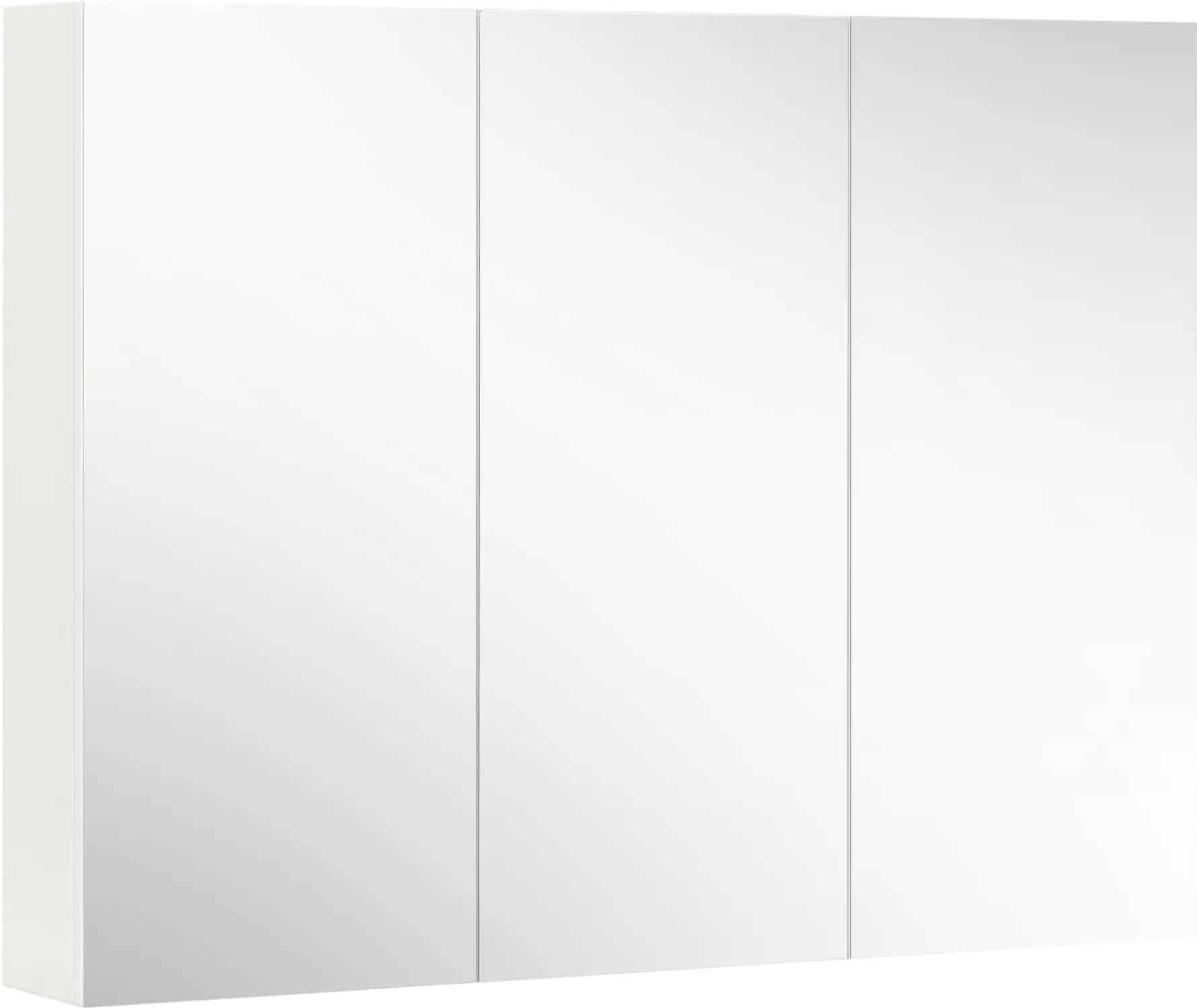 Costway Frameless Bathroom Wall Mirror Cabinet 3-Door 34679208 New