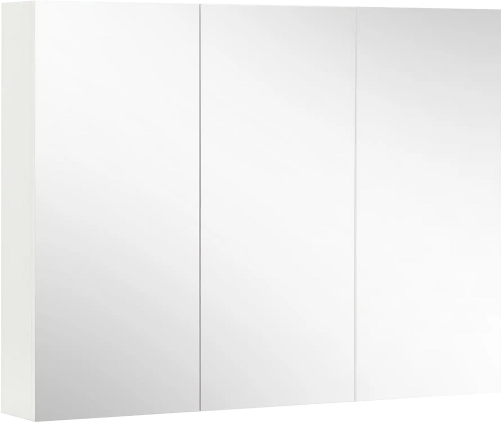Frameless Bathroom Wall Mounted Mirror Cabinet with 3 Doors