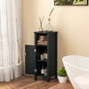 Bathroom Storage Organizer with 2-Tier Cabinet-Black - Gallery View 1 of 10