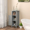 Bathroom Storage Organizer with 2-Tier Cabinet-Gray - Gallery View 1 of 10