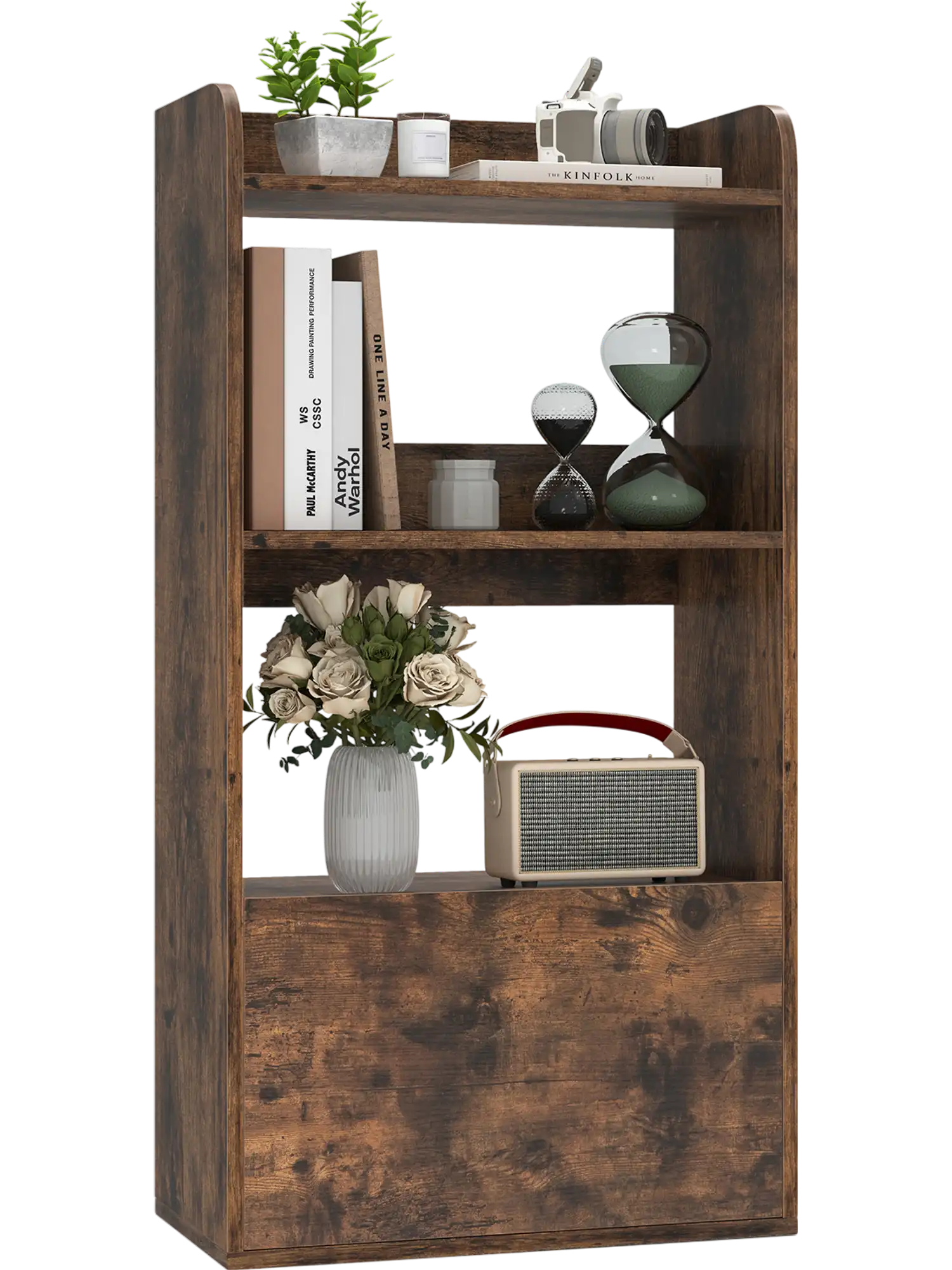 Costway 3-Tier Freestanding Bookshelf Open Shelf Bookcase 418672935 New
