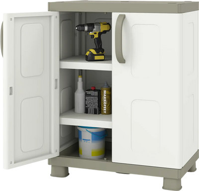 Costway Freestanding Buffet Sideboard Cabinet w/ 2 Doors Adjustable Shelves 33760634 New