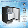Costway Undercounter Ice Maker 80 lbs/Day Free-Standing with Self Cleaning Function 115V New