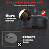 Base of the adjustable freestanding punching bag with 6 suction cups for stability during boxing training.