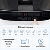 Full automatic washing machine in white features 8 preset programs, 6 water levels, and a built-in drain pump for efficient laundry.