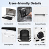 Translucent lid and removable lint filter of the full automatic washing machine enhance convenience and usability.